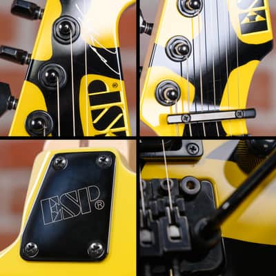 ESP Signature Series George Lynch M-1 Tiger Yellow Bengal Tiger Graphic 2023 w/OHSC image 13