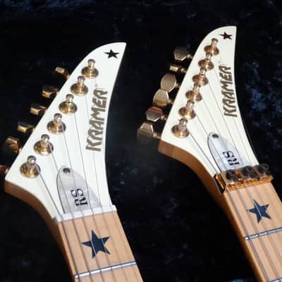 Kramer Richie Sambora Stars White Double Neck 1980's Bon Jovi Vibe image 6