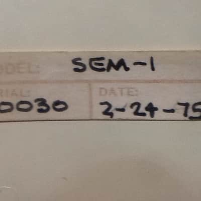 Oberheim Electronics SEM-1 1975 Cream image 1