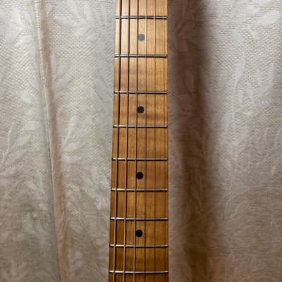 Custom Strat Relic Aged Pink Paisley Vintage White w/ Fender Bridge and Pickups image 5