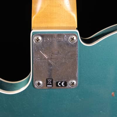2023 Fender Custom Shop 1965 Telecaster Custom Heavy Relic Electric Guitar - Aged Sherwood Green Metallic image 11