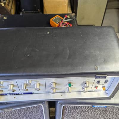 Vintage 1970s Ovation Dual Action System Solid State preamp + speaker columns image 4