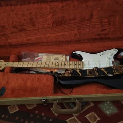 Fender Eric Clapton Stratocaster Blackie 1989 Black/White Fender Lace Gold Sensors imagen 1