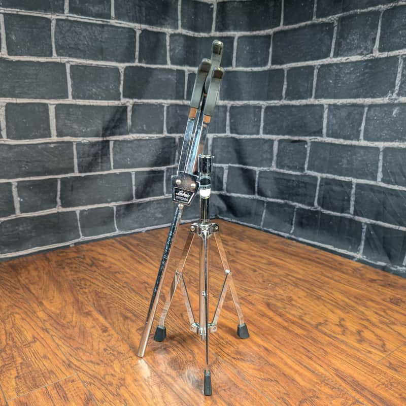 Ludwig Vintage Black and White Badge Snare Drum Stand - Chrome image 1