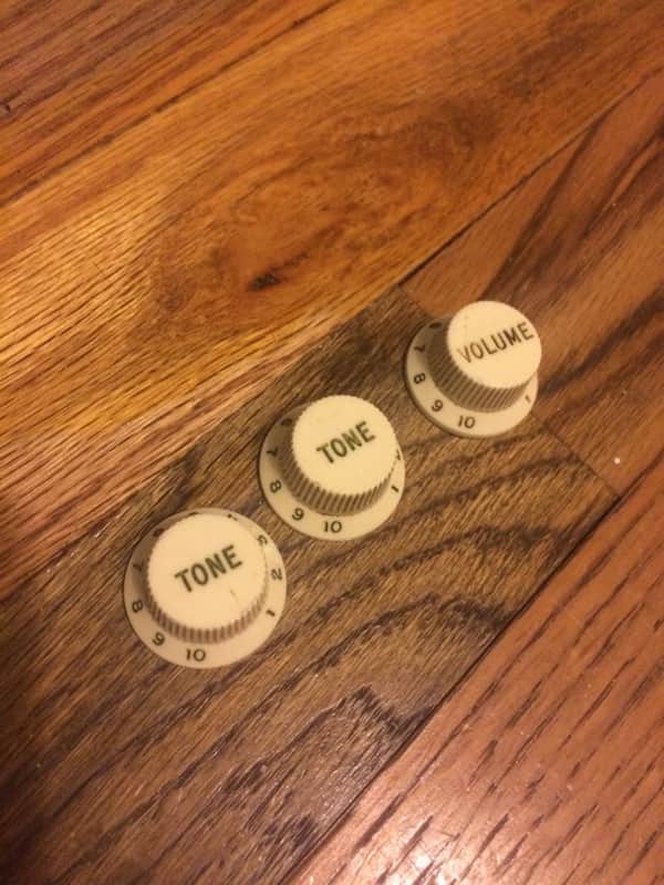 Fender Stratocaster knobs  1960's 1963 vintage pre CBS image 1