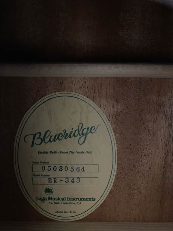 Blueridge BR-343 2005 image 1