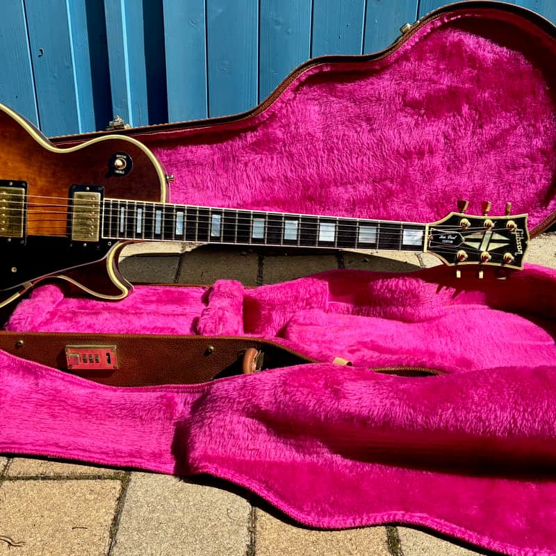 1985 Gibson Les Paul Custom Tobacco Sunburst Gold Hardware Original Brown Case