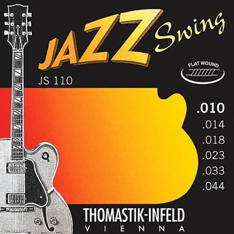 Thomastik-Infeld JS110 Jazz Swing Flatwound Jazz Guitar Strings Extra Light (.010-.044) image 1