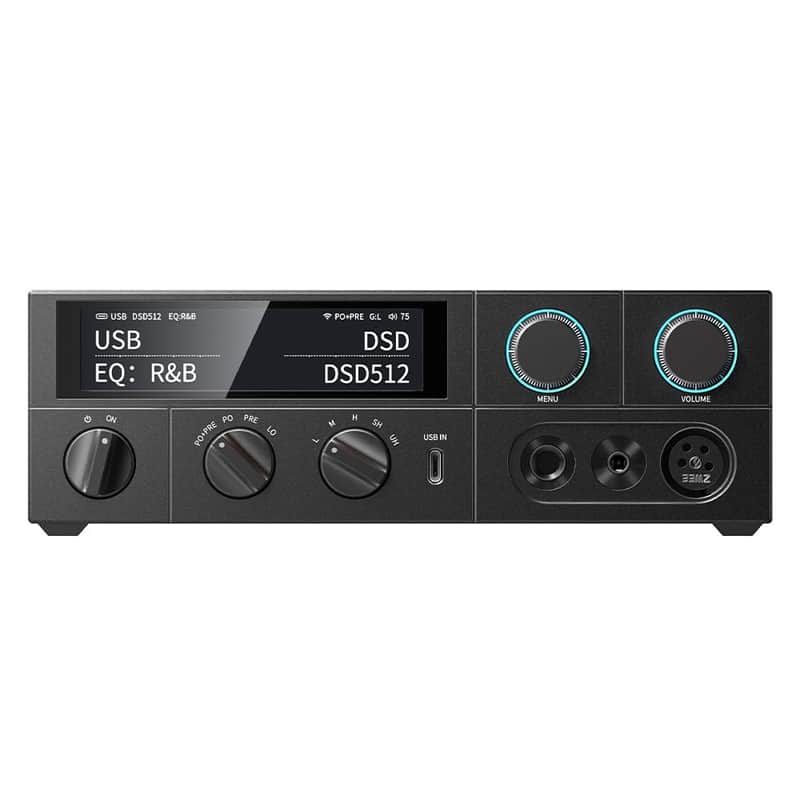 FiiO K15 Full Balance HiFi DAC and Headphone amp AK4497Sx2,Bluetooth 5.1 LDAC, Discrete Class AB Amplifier,USB Support DSD512 & PCM768kHz. Coaxial/Optical/XLR4 with Remote Control (Black) image 1