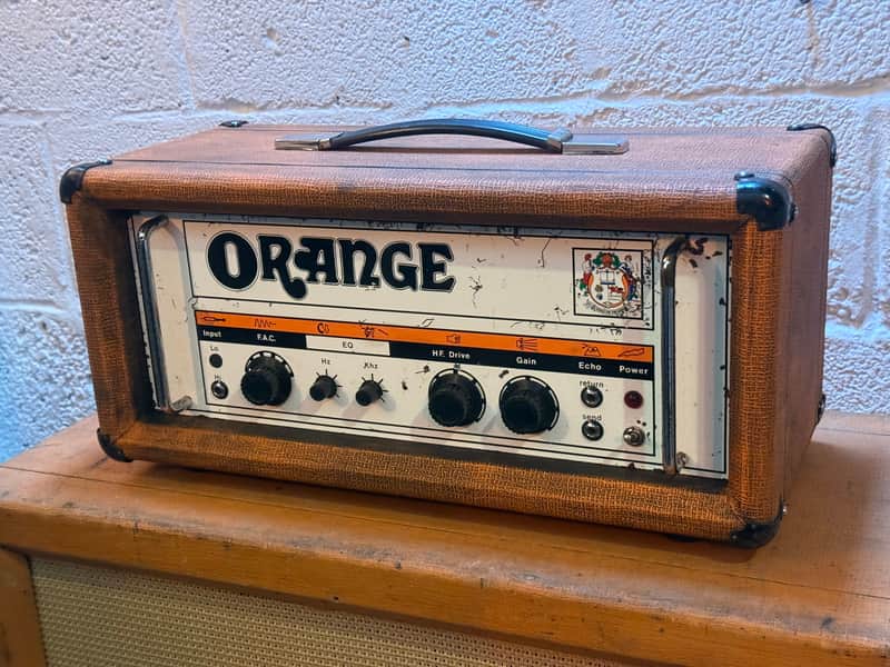 1974 Orange OR120 amplifier head with matching Orange 4x12 cabinet. image 1