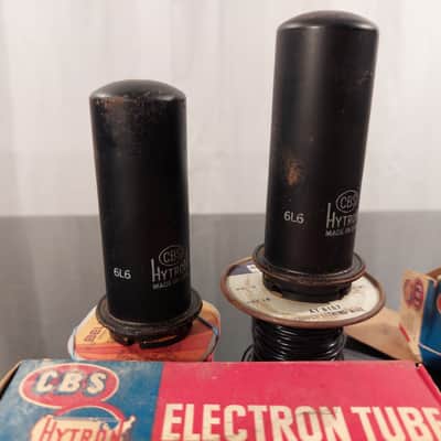 CBS-Hytron Pair of 6L6 Metal Vacuum Tubes 1954 / 35th week image 2
