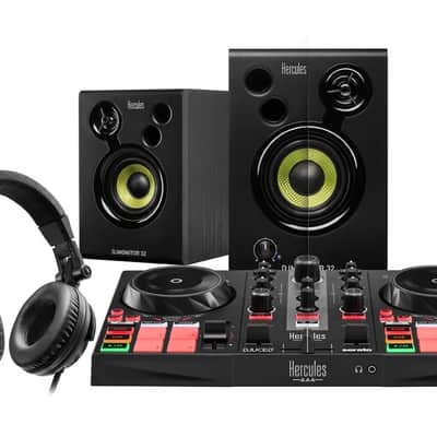 Hercules DJ Learning Kit MK2 – DJControl Inpulse 200 Controller, Speakers, Headphones & Software image 1