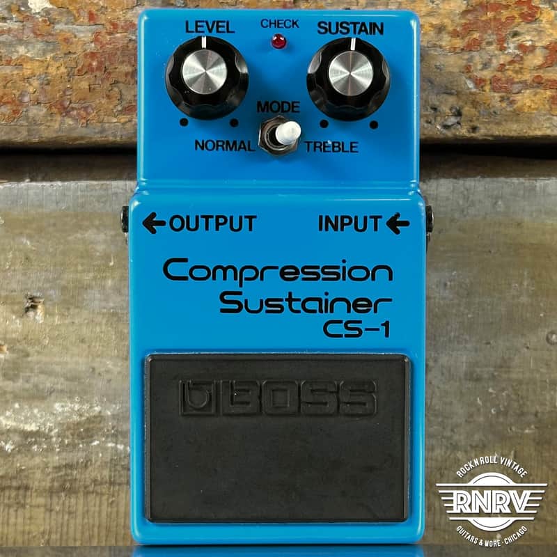Boss CS-1 Compression Sustainer (Black Label) 1978 - 1982 - Blue image 1