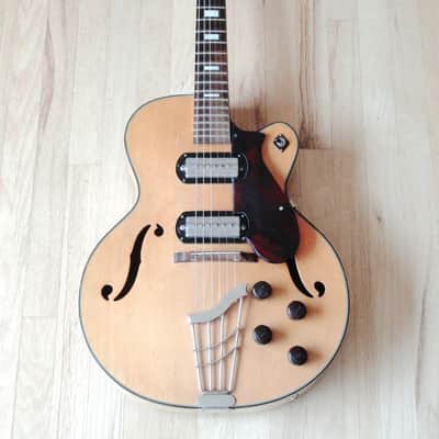1958 Harmony H62 Espanada Vintage Archtop Electric Guitar w/ Gibson P-13 Pickups 100% Original w/ HC image 2