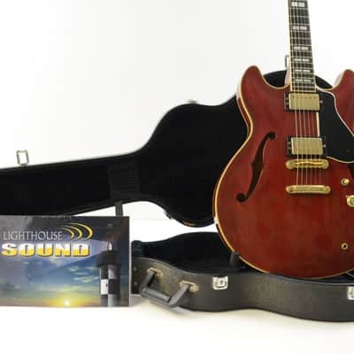 1984 Yamaha SA2000 Semi Hollow Electric Guitar - Cherry w/Case - SA-2000 image 1