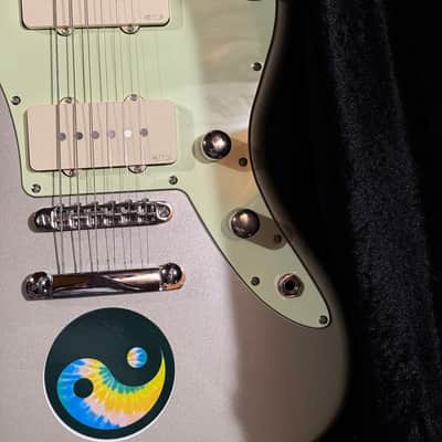 (EMG Upgraded) Harley Benton JA-60 CC-Inca Silver Jazzmaster Guitar StopTail image 6