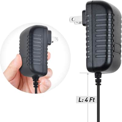 AC/DC Adapter Replacement for RockJam 61-Key 561 RJ561 RJ-561 661 RJ661 RJ-661 RJ761-SK,54-Key 654 RJ654 RJ-654 RJ6544 Rock Jam Electronic Digital Piano Keyboard 9V - 12V Power Supply image 3