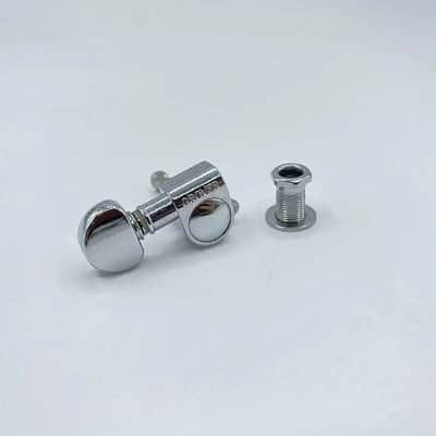Grover Left Handed inline Guitar 6R Tuning Pegs Machine Heads in Chrome image 2