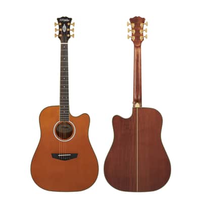 D'Angelico Excel Bowery Dreadnought Acoustic-Electric Guitar Vintage Natural image 6