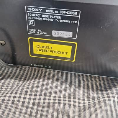 Sony CDP-C305M 1990 - Black painted metal image 7
