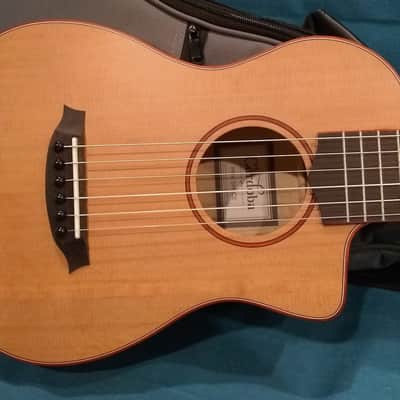 Cordoba Mini SM-CE Nylon Acoustic-Electric -- solid Cedar/Spalted Maple -- w/ Cordoba bag image 5