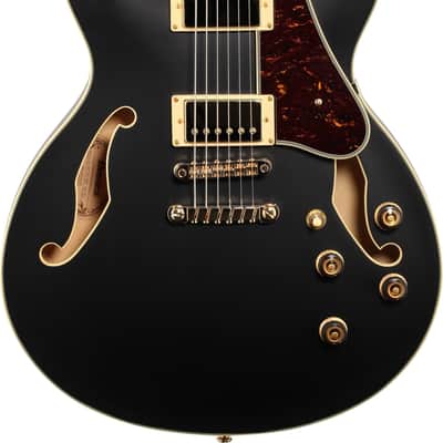Ibanez AS73G Artcore Semi-Hollow Electric Guitar, Walnut Fingerboard, Black Flat image 1