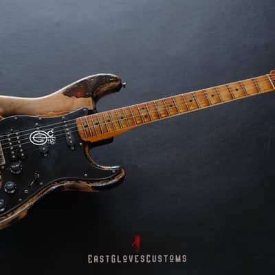 Fender Stratocaster Sunburst HSS Heavy Aged Relic by East Gloves Customs image 8