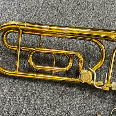 King 5B Symphony Tenor Trombone w F Attachment 1979 - Lacquer Large Bore image 3