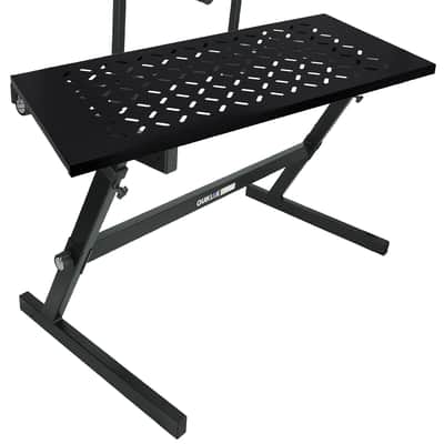 Quik Lok Z-726L 2-Tier Z-Style Keyboard Stand + Shelf to Turn into DJ Table