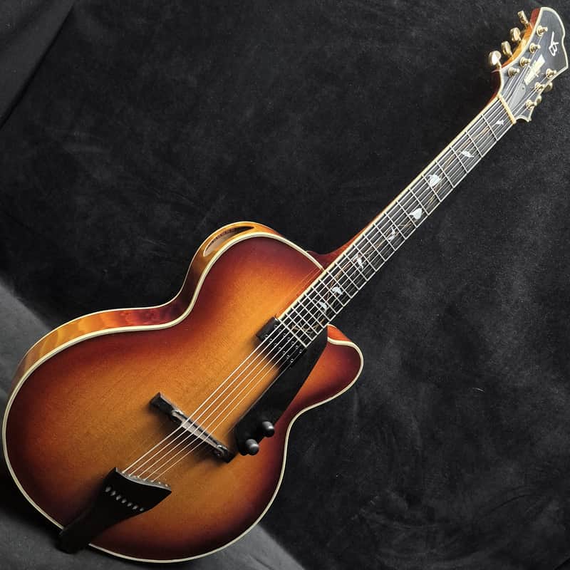2003 Victor Baker Model 17 7-string electric archtop guitar w/OHSC image 1