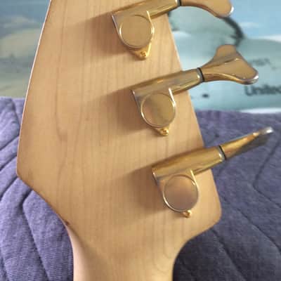 Squier by Fender Pro Tone Protone 5 string bass Red stain- MIK Korea- HSC image 7