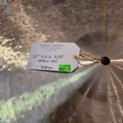 Quijano 20" O.A.K. Bedrock Ride Cymbal 2080g - Handmade In Belgium image 2