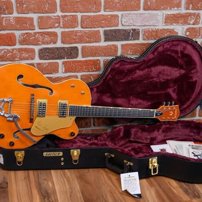 Gretsch G6120T-BSNV Brian Setzer Signature Nashville Hollow Body ‘59 Smoke with Bigsby Satin Orange Smoke 2025 w/OHSC image 2