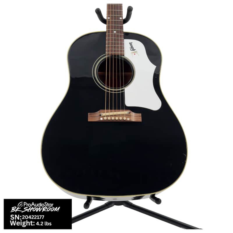 Used Gibson 2022 J-45 60s Original Acoustic/Electric Guitar - Ebony w/OHSC