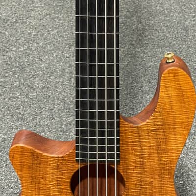 Carvin AC50L Custom USA Left Handed Fretless Acoustic Electric 5-string Bass image 5