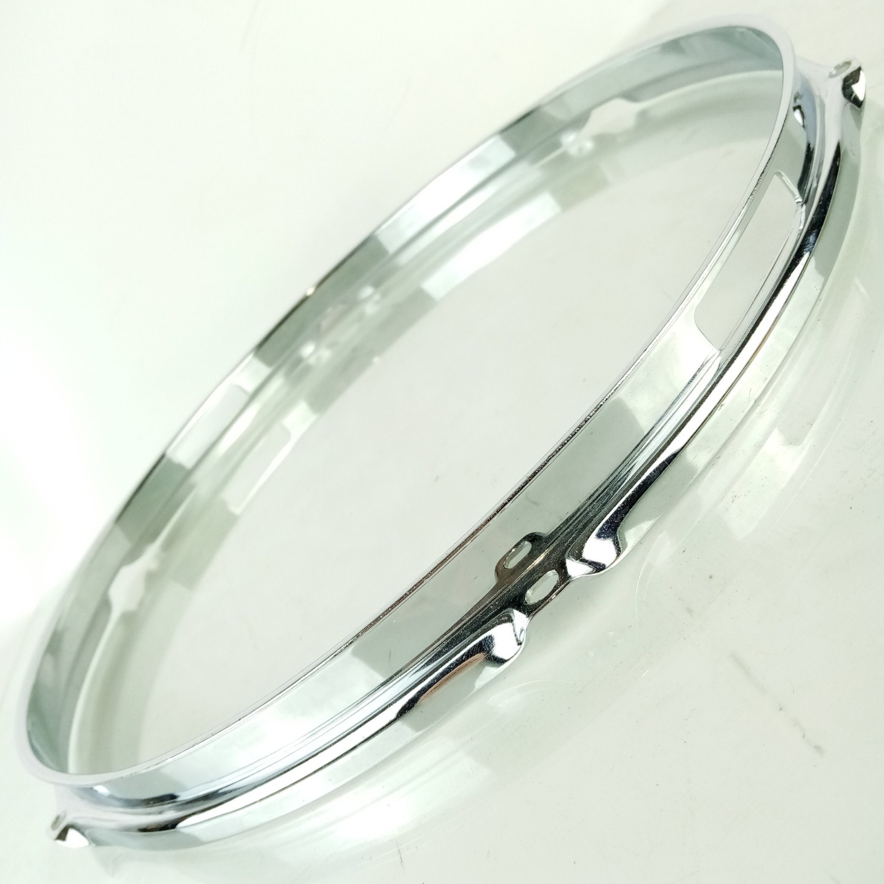 Ludwig 14" Chrome-BRASS 6Lug Triple-Flange Pioneer Snare Drum Resonant Rim/Hoop — main photograph