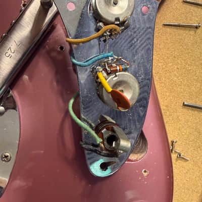 1965 Fender Jaguar Burgundy Mist Electric Guitar image 19