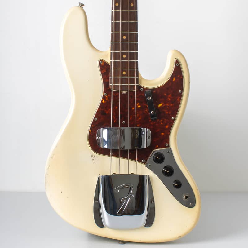 1962 Fender Jazz Bass — Olympic White image 1
