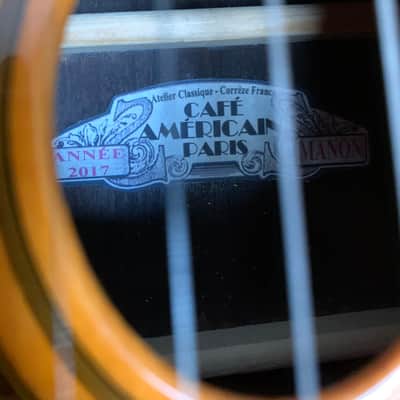 Cafe Americain Paris - 'Manon' - Gypsy Jazz Guitar - Made in France - LEFT HANDED - (with case) image 9