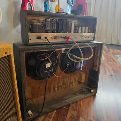 Silvertone 1484 Twin Twelve 60-watt - Modded Tube Amp Head and Speaker Cabinet image 8