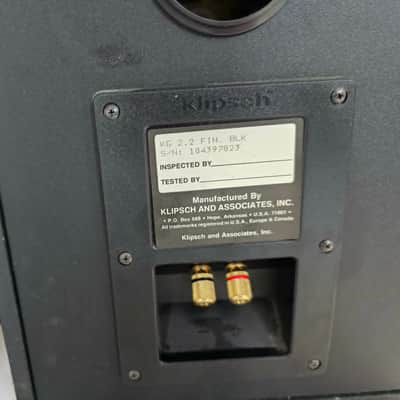 Klipsch  KG2.2 Bookshelf Speakers (pair) 1992 Black image 7