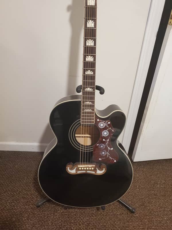 Epiphone EJ200SCE Super Jumbo 2010 - 2020 - Ebony image 1