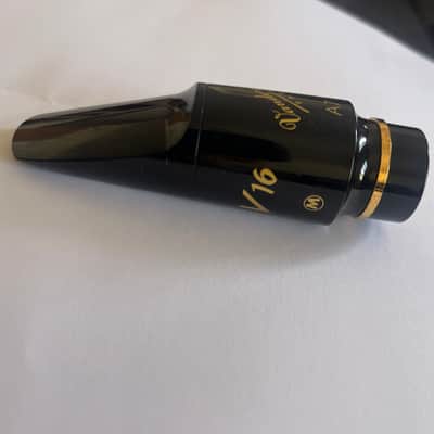 Vandoren SM813M V16 Series A7 Hard Rubber Alto Saxophone Mouthpiece - Medium Chamber 2010s - Black image 2