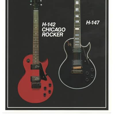 Heritage Guitars-H-142 & H-147, promotional print/cut sheet, 1988 image 1