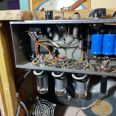 1956 Fender Deluxe 5E3 15w 1x12” Tube Amp (VIDEO! Bill Carruth Repairs, Ready to Go!) image 12