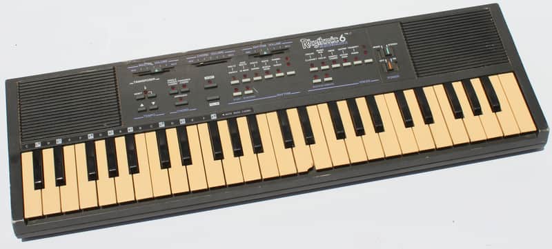 Vintage 80s Rhythmic 6 Squarewave Keyboard Keyboard Synthesizer Synth LoFi Square Wave image 1