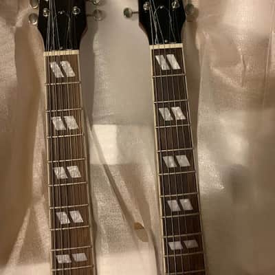 Unbranded Double/ Twin Neck 6 & 12 String Red Electric Guitar image 5