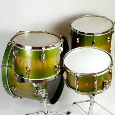 *WFL Zephyr Drum Set 26,13,16,7x14"Bass/Tom/Floor/Snare Vintage 40s Ludwig Duco* image 4