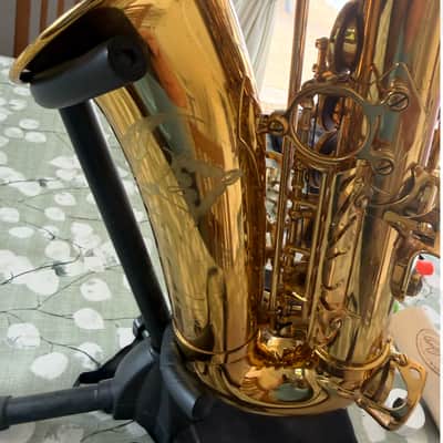 Selmer Dark Gold Lacquer Alto Reference 54 2021 with JodyJazz NY MP and multiple accessories image 5