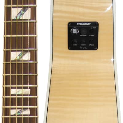 Sawtooth Solid Spruce Top Jumbo Cutaway 6 String Acoustic Electric Guitar with Flame Maple Back and Sides image 13